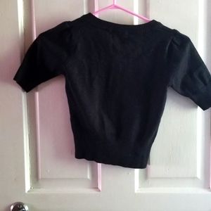 Youth Black Mini Cardigan